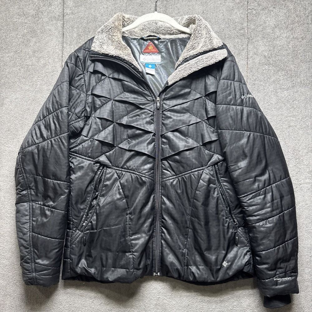 Columbia Omni-Heat Interchange Jacket Womens Large Insulated Zip Front